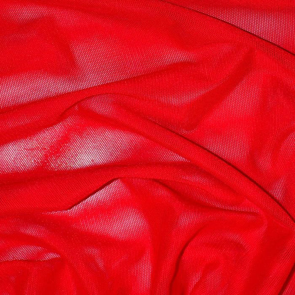 Sheer Stretch Mesh Crimson 24