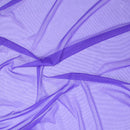 Sheer Stretch Mesh Deep Purple 50