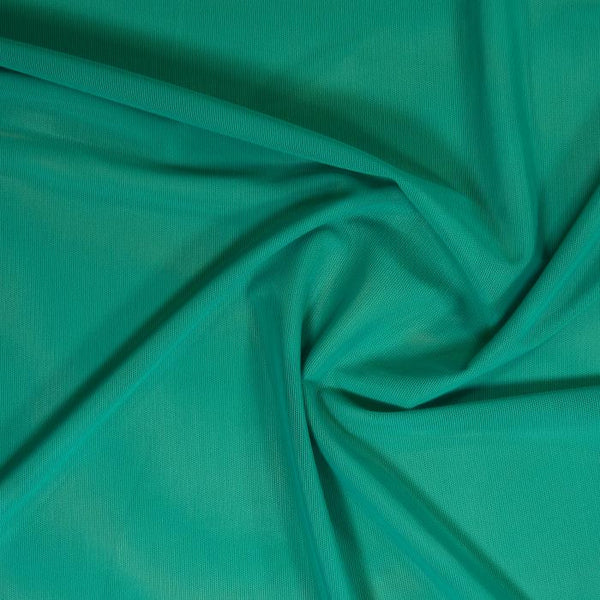 Sheer Stretch Mesh Jade Green 43