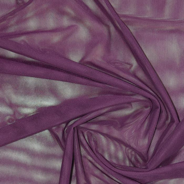 Sheer Stretch Mesh Merlot 52