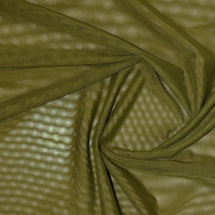 Sheer Stretch Mesh Olive