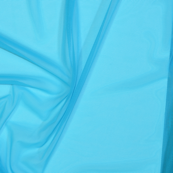 Sheer Stretch Mesh Turquoise 36
