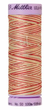 Silk-Finish Antique Floral 50wt 100M Variegated Cotton Thread