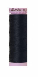 Silk-Finish Black Iris 50wt 150M Solid Cotton Thread