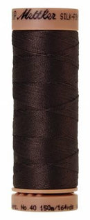Silk-Finish Black Peppercorn 40wt 150M Solid Cotton Thread