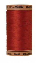 Silk-Finish Brick 40wt 500yd Solid Cotton Thread