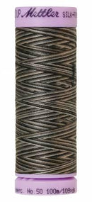 Silk-Finish Charcoal 50wt 100M Variegated Cotton Thread