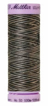 Silk-Finish Charcoal 50wt 100M Variegated Cotton Thread