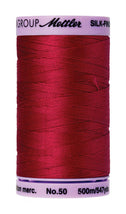 Silk-Finish Country Red50wt 500M Solid Cotton Thread