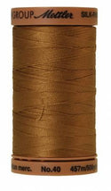 Silk-Finish Dark Tan 40wt 500yd Solid Cotton Thread