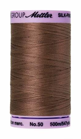 Silk-Finish Espresso50wt 500M Solid Cotton Thread