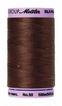 Silk-Finish Friar Brown50wt 500M Solid Cotton Thread