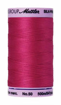 Silk-Finish Fuschia50wt 500M Solid Cotton Thread