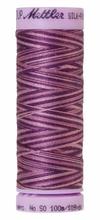 Silk-Finish Lilac Bouquet 50wt 100M Variegated Cotton Thread