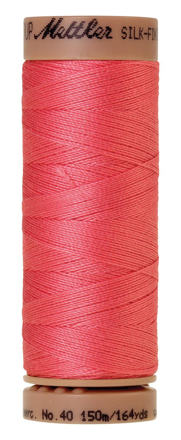 Silk-Finish Persimmon 40wt 150M Solid Cotton Thread