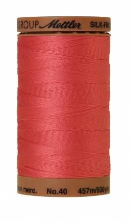 Silk-Finish Persimmon 40wt 500yd Solid Cotton Thread