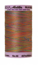Silk-Finish Preppy Bright 50wt 500M Variegated Cotton Thread