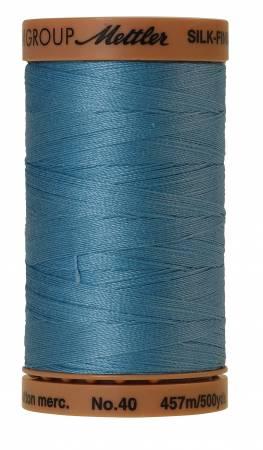 Silk-Finish Reef Blue 40wt 500yd Solid Cotton Thread
