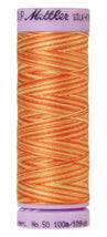 Silk-Finish Rust Ombre 50wt 100M Variegated Cotton Thread