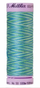 Silk-Finish Seaspray 50wt 100M Variegated Cotton Thread