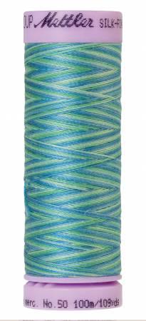 Silk-Finish Seaspray 50wt 100M Variegated Cotton Thread