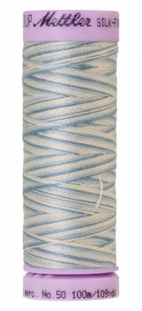 Silk-Finish Tranquil Blue 50wt 500M Variegated Cotton Thread