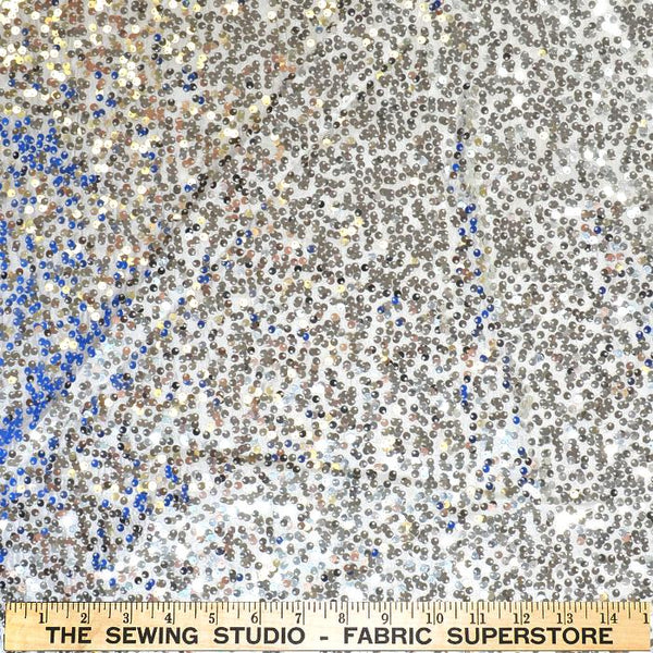 Rain Drop Sequins 80410-White/Silver