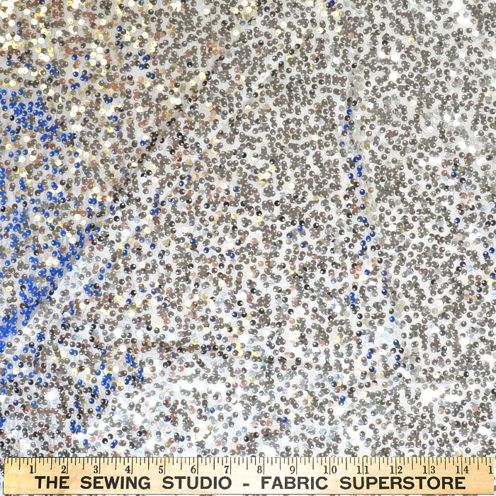 Rain Drop Sequins 80410-White/Silver