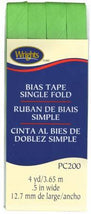 Single Fold Bias Tape Green GLow- Wrights 1172001374