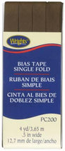Single Fold Bias Tape Mocha- Wrights 117200765