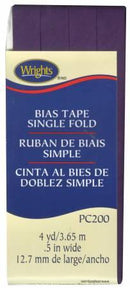 Single Fold Bias Tape Plum- Wrights 117200572
