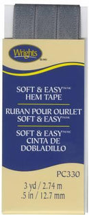 Soft and Easy Hem Tape Pewter 117330039