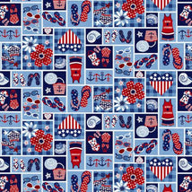 Star Spangled Beach-Chambray 7479-11