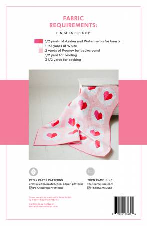 I Heart You Quilt Pattern TJCMHQ01