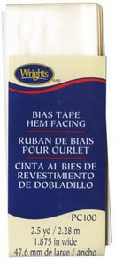 Tape Hem Facing Bias Oyster Wrights 117100028