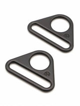 Triangle Ring Flat 1-1/2in Black Metal Set of Two HAR15TRBMTWO