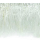 Tristan Feather Trim 8" White -  IR8027WH