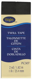 Twill Tape 1in Black 117307031