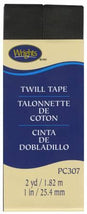 Twill Tape 1in Black 117307031