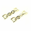 Two Gold Chain Strap Connectors 1/2" STS189G