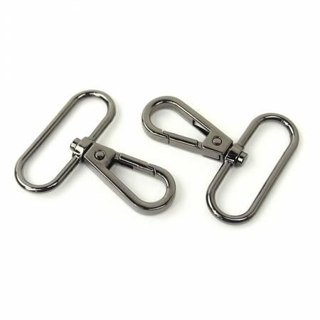 Two Swivel Hooks 1 1/2" Gunmetal STS180B