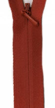 Unique Invisible Zipper 14" - Rust