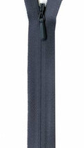 Unique Invisible Zipper 18" - Medium Gray
