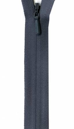 Unique Invisible Zipper 22" - Medium Gray