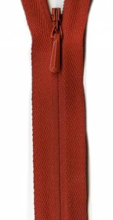 Unique Invisible Zipper 22" - Rust
