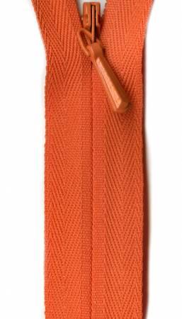 Unique Invisible Zipper 22" - Tangerine
