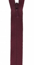 Unique Invisible Zipper 9" - Burgundy