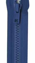 Vislon 1-Way Separating Zipper 16in Rocket Blue VSP16-557