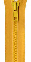 Vislon 1-Way Separating Zipper 22in Buttercup VSP22-506