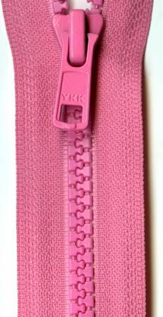 Vislon 1-Way Separating Zipper 22in Holiday Pink VSP22-515